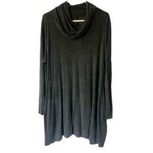 BOGO SALE Pastels Oversized Slouchy Gray Dress Cowl Neck with Pockets